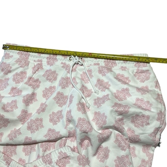 NWT J Crew Paisley Print Womens Joggers White Pink Size XXL - Picture 6 of 9